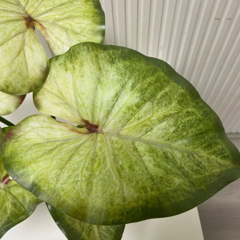 Artificial Lotus Leaves with Roots – Decorative Water Plant