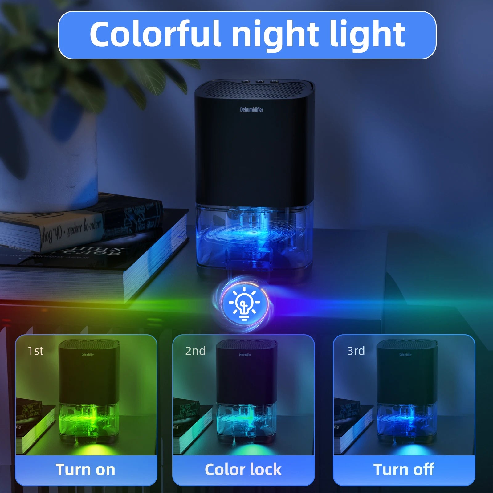 Deleaboa 1000ml Portable Dehumidifier