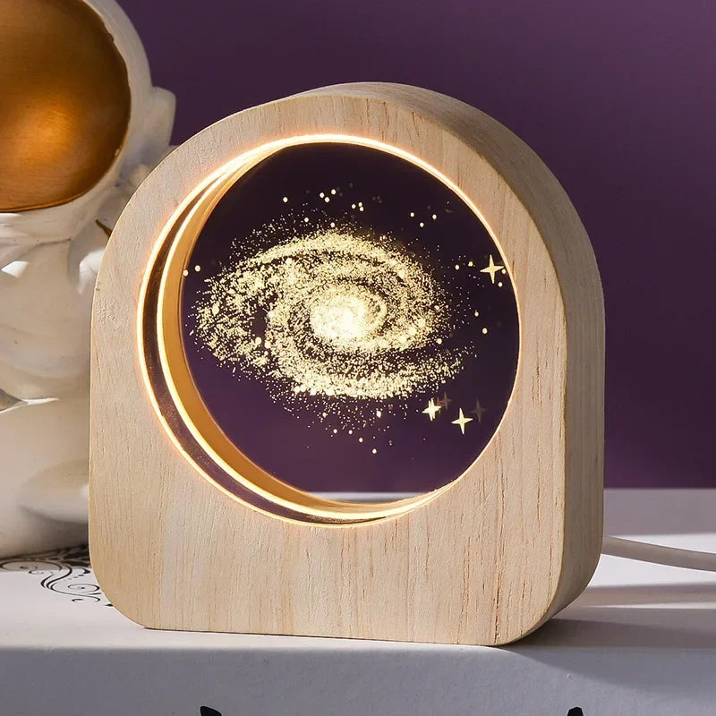3D Crystal Solar System Globe