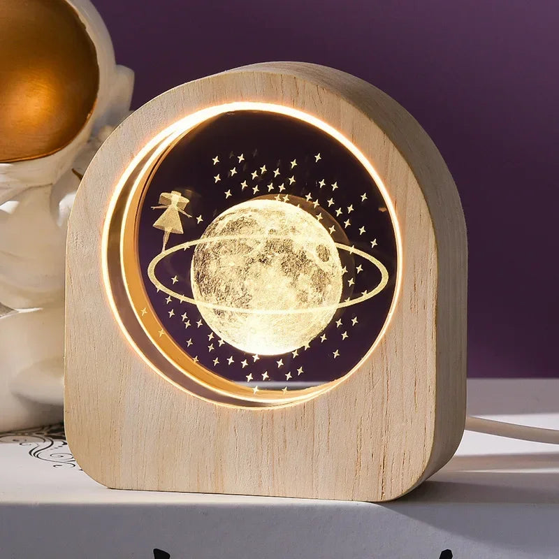 3D Crystal Solar System Globe