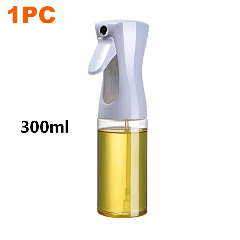 200/300/500mlOil Spray Plastic Household Kitchen Oil Spray Bottle Or Oil Brush Nebulizing Mist Filling Cooking Dual Use BBQ