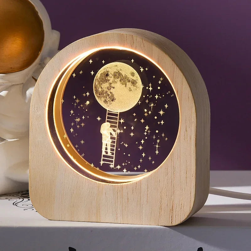 3D Crystal Solar System Globe