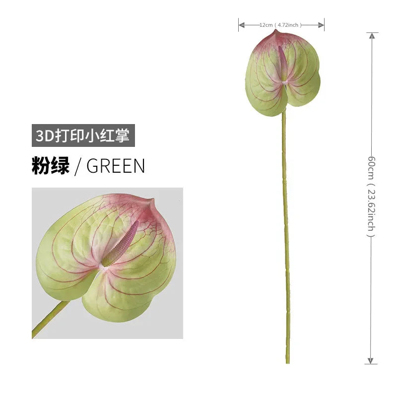 Red Palm Wedding Decor Plant