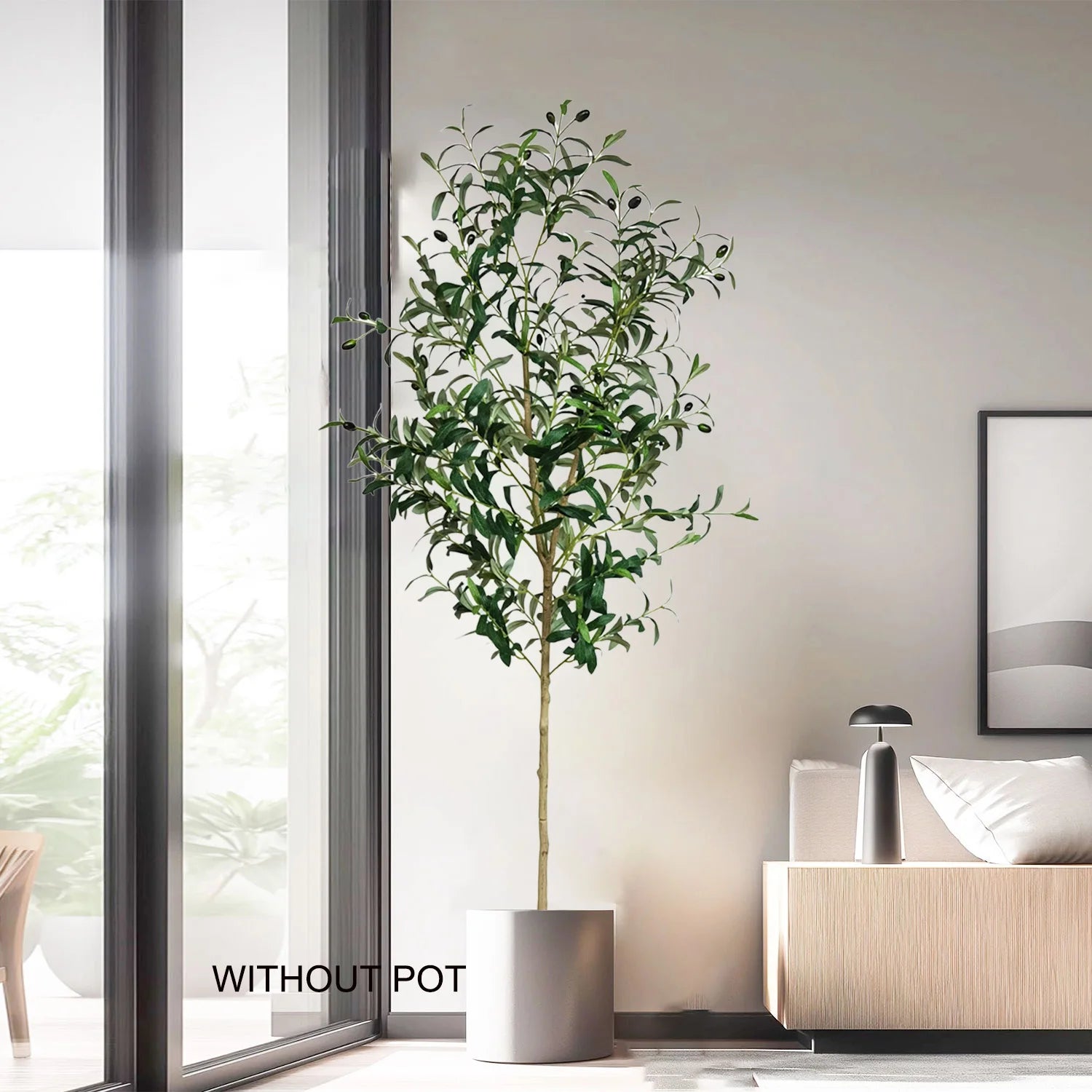 Modern Artificial Olive Tree Branch (120–180cm)