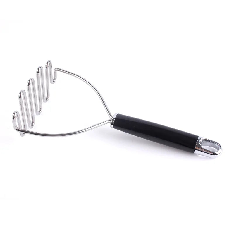 1PC Stainless Steel Potato Masher Kitchen Tools Household Wavy Pumpkin Sweet Potato Mud Press Manual Complementary Food Tools
