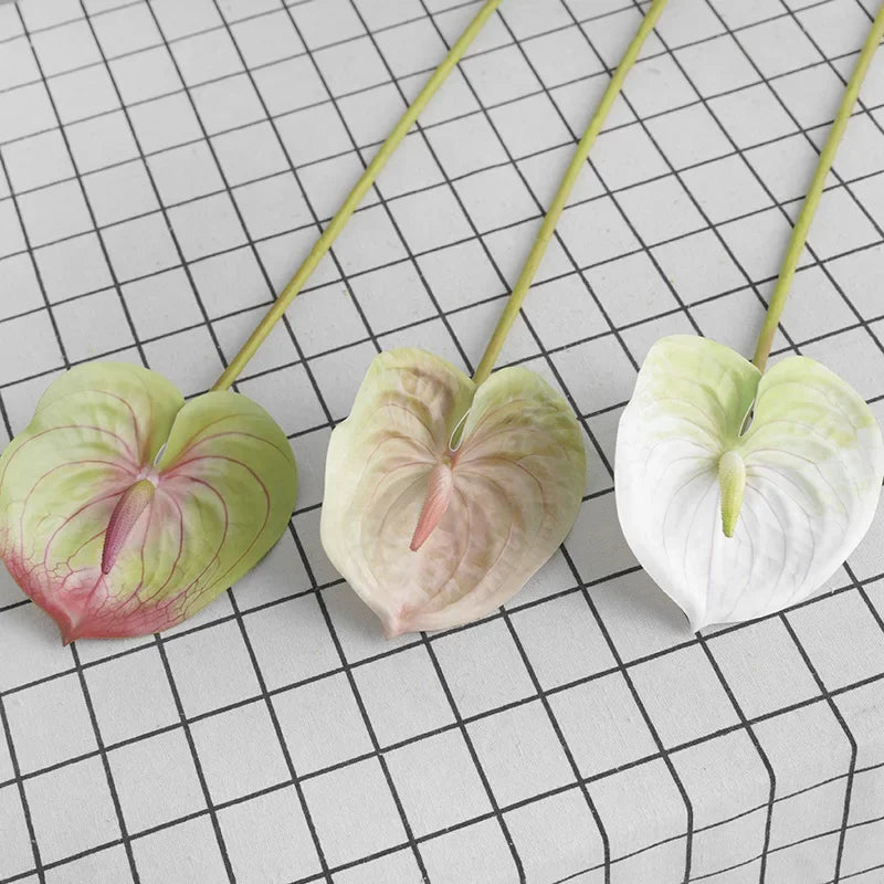 Red Palm Wedding Decor Plant