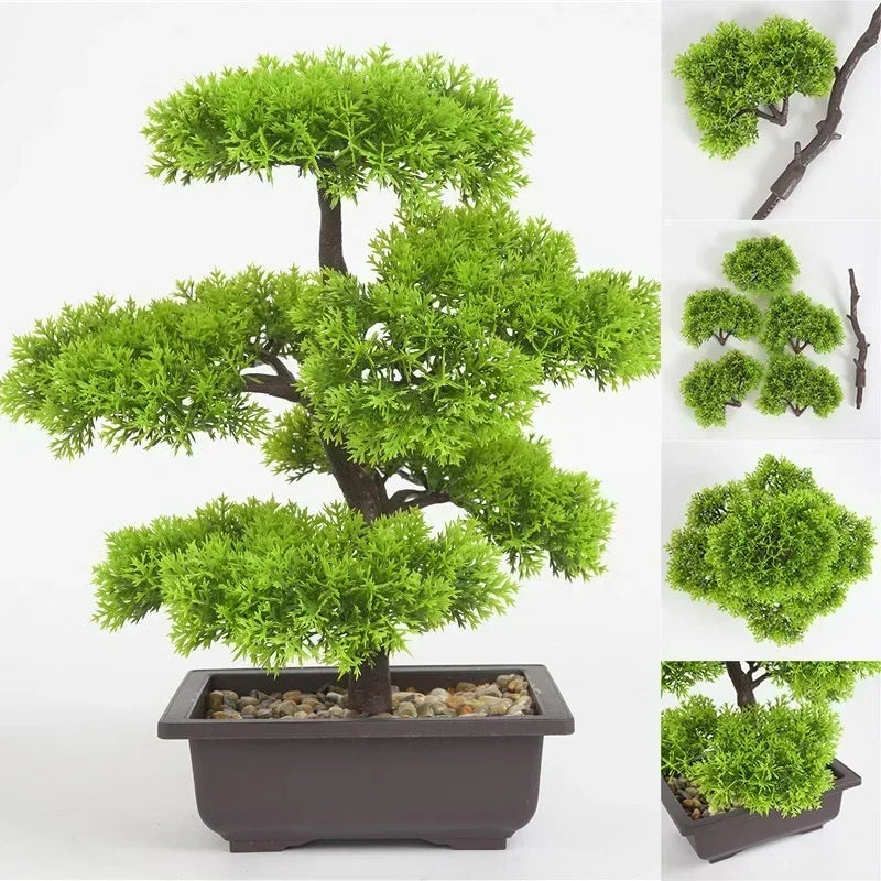 Mini Artificial Pine Bonsai Pot Plant – Home, Hotel & Garden Decor