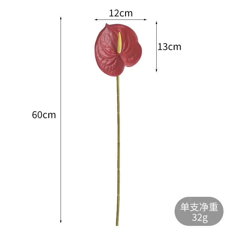 Red Palm Wedding Decor Plant