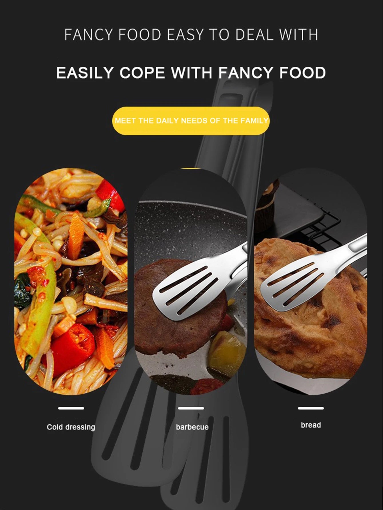 ProGrip Stainless Steel Tongs