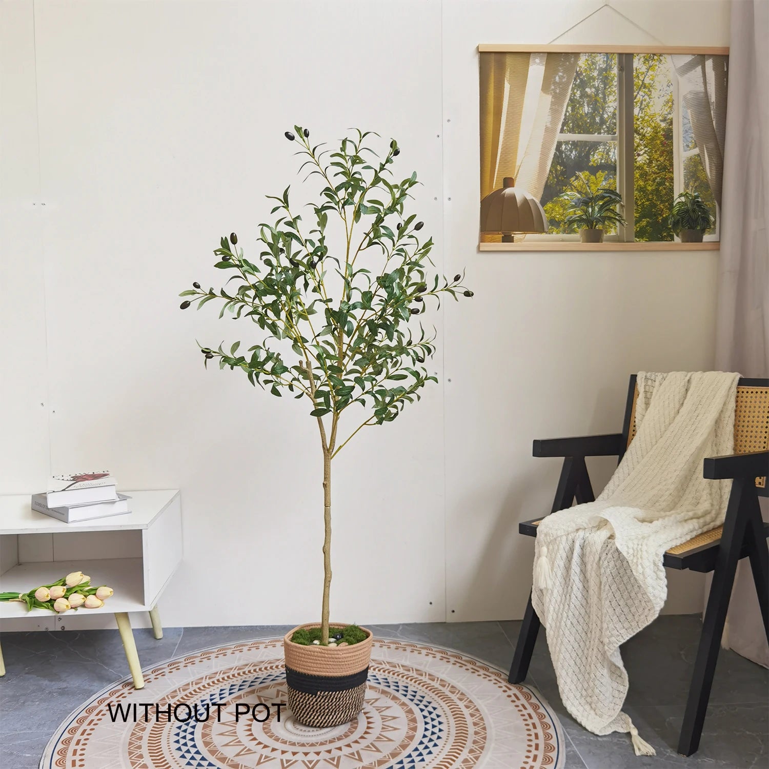 Modern Artificial Olive Tree Branch (120–180cm)