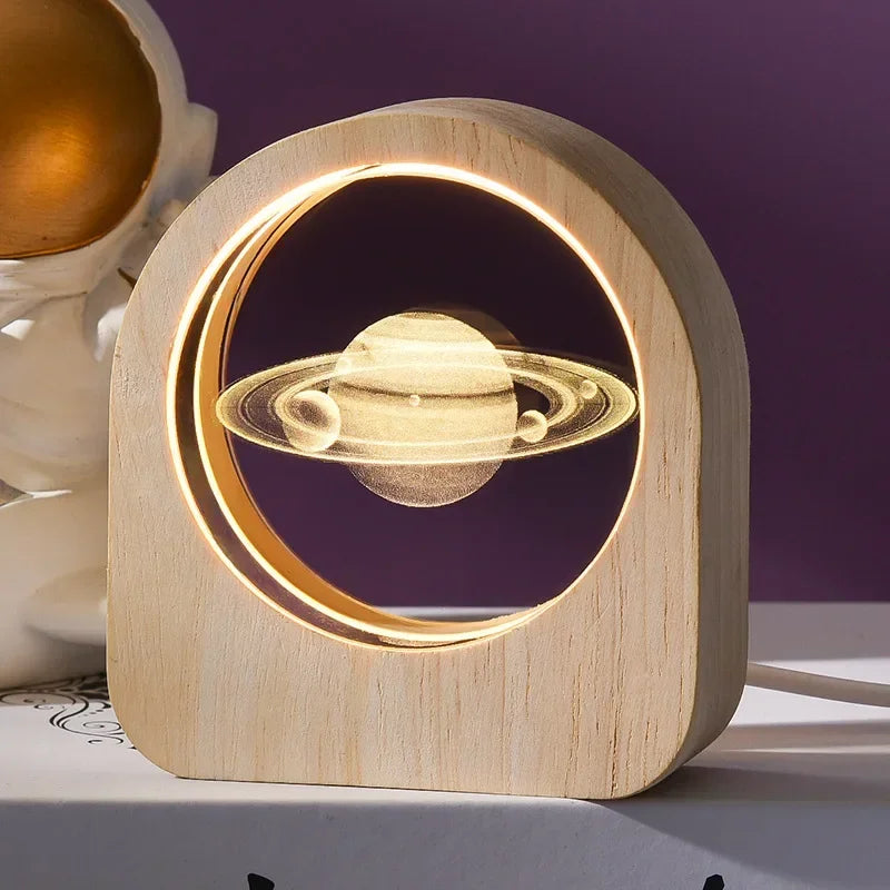 3D Crystal Solar System Globe