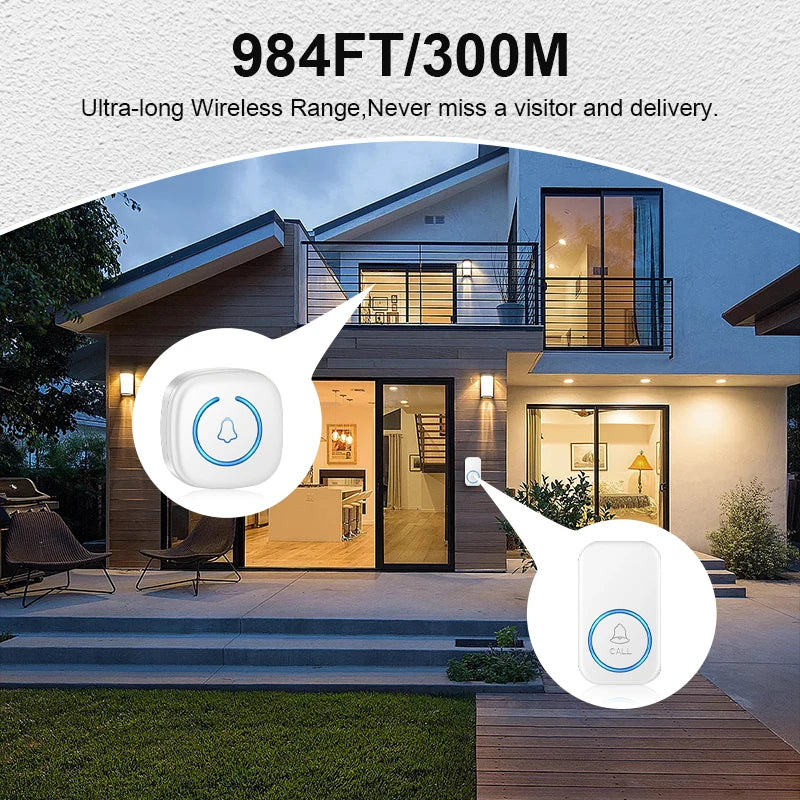 Smart Wireless Doorbell 300M