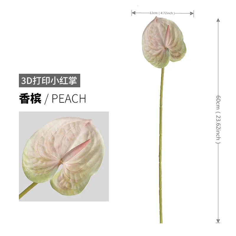 Red Palm Wedding Decor Plant