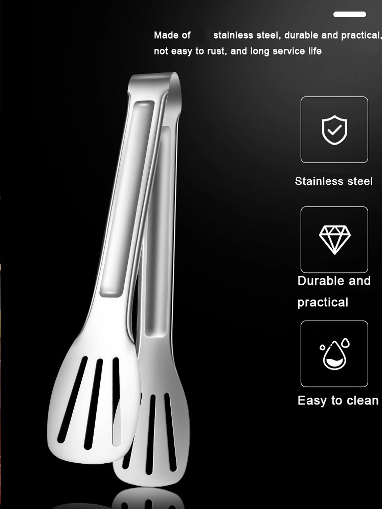 ProGrip Stainless Steel Tongs