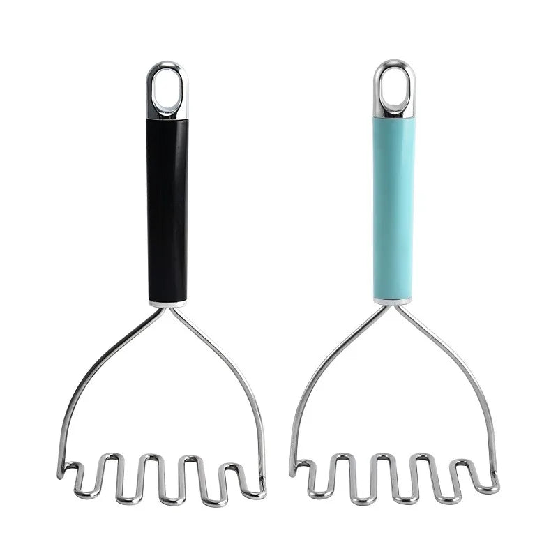 1PC Stainless Steel Potato Masher Kitchen Tools Household Wavy Pumpkin Sweet Potato Mud Press Manual Complementary Food Tools