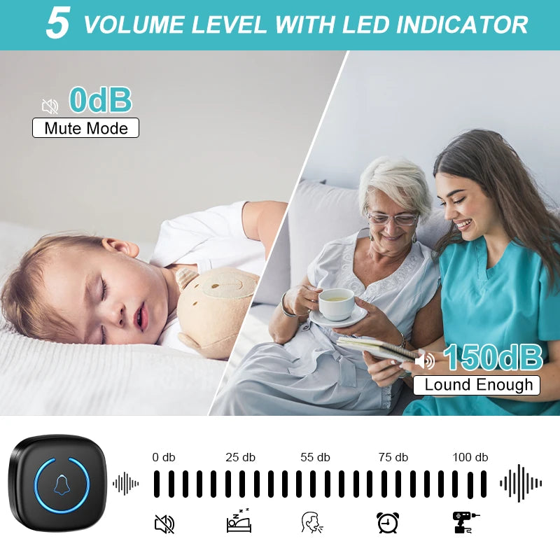 Smart Wireless Doorbell 300M