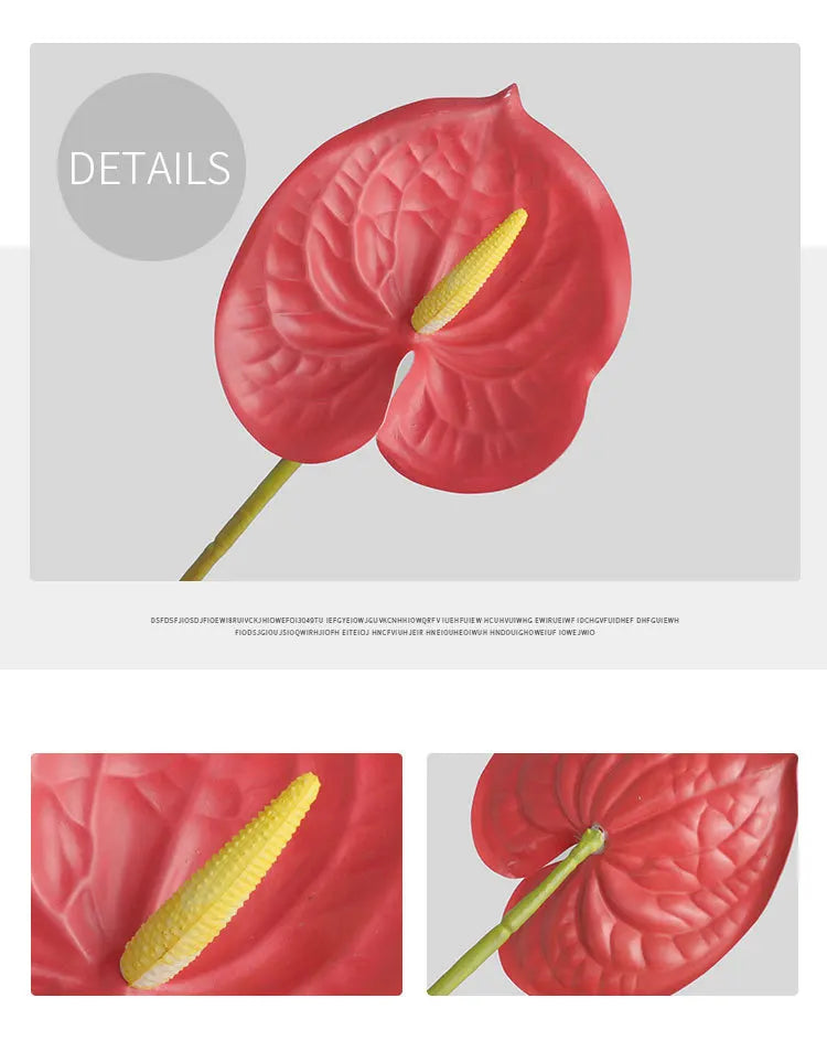 Red Palm Wedding Decor Plant