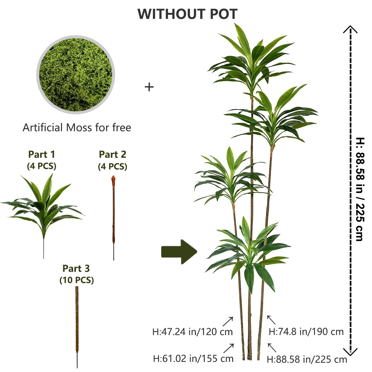 RealTouch Dracaena Plant
