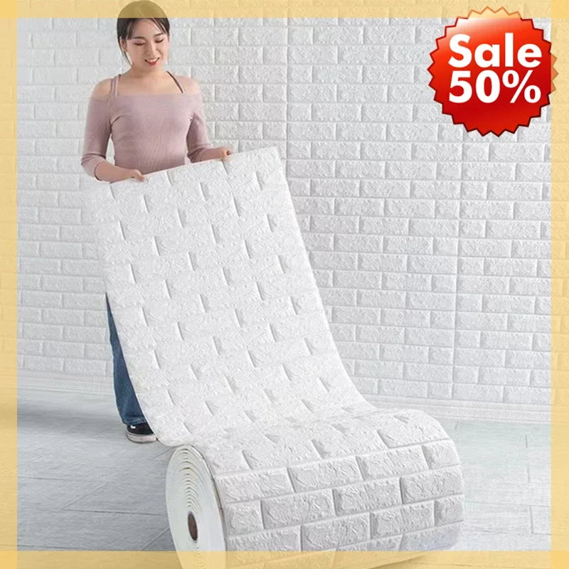 3D Foam Brick Wall Sticker